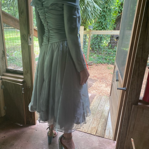 Watters and Watters Silver Formal Dress - Picture 10 of 10